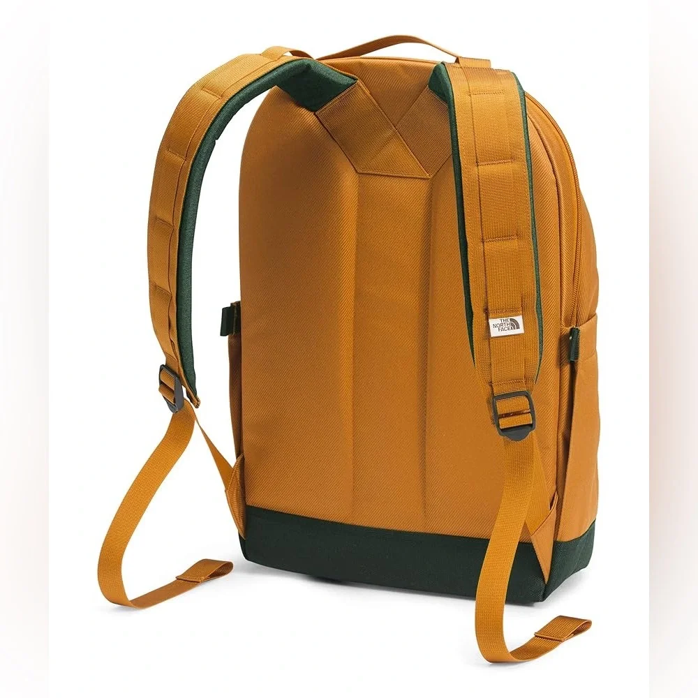 The North Face TNF Daypack Canvas Backpack Timber Orange Military Green 22L
